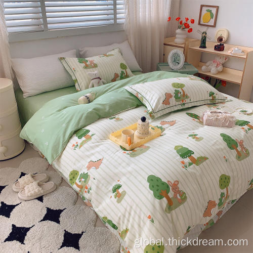 Jungle exploration bed sheet cover bedding pillowcase set